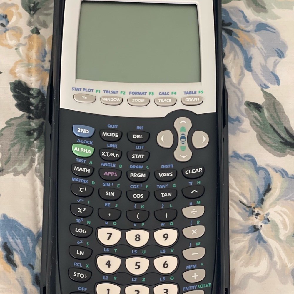 Graphing Calculator with Black and Gray Design